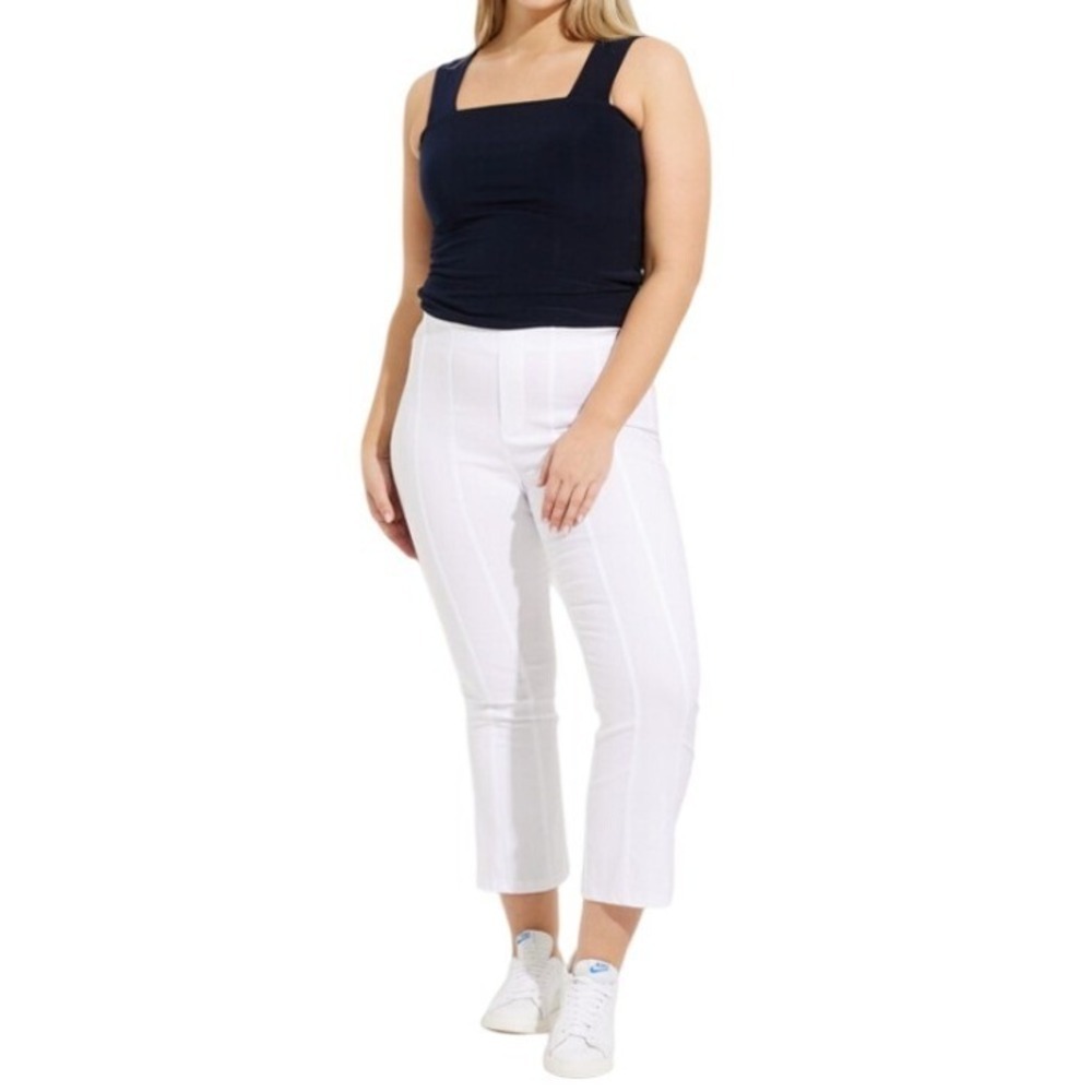Joseph Ribkoff SLIM CROPPED TROUSERS White‎ Pants Women 12 PULL ON